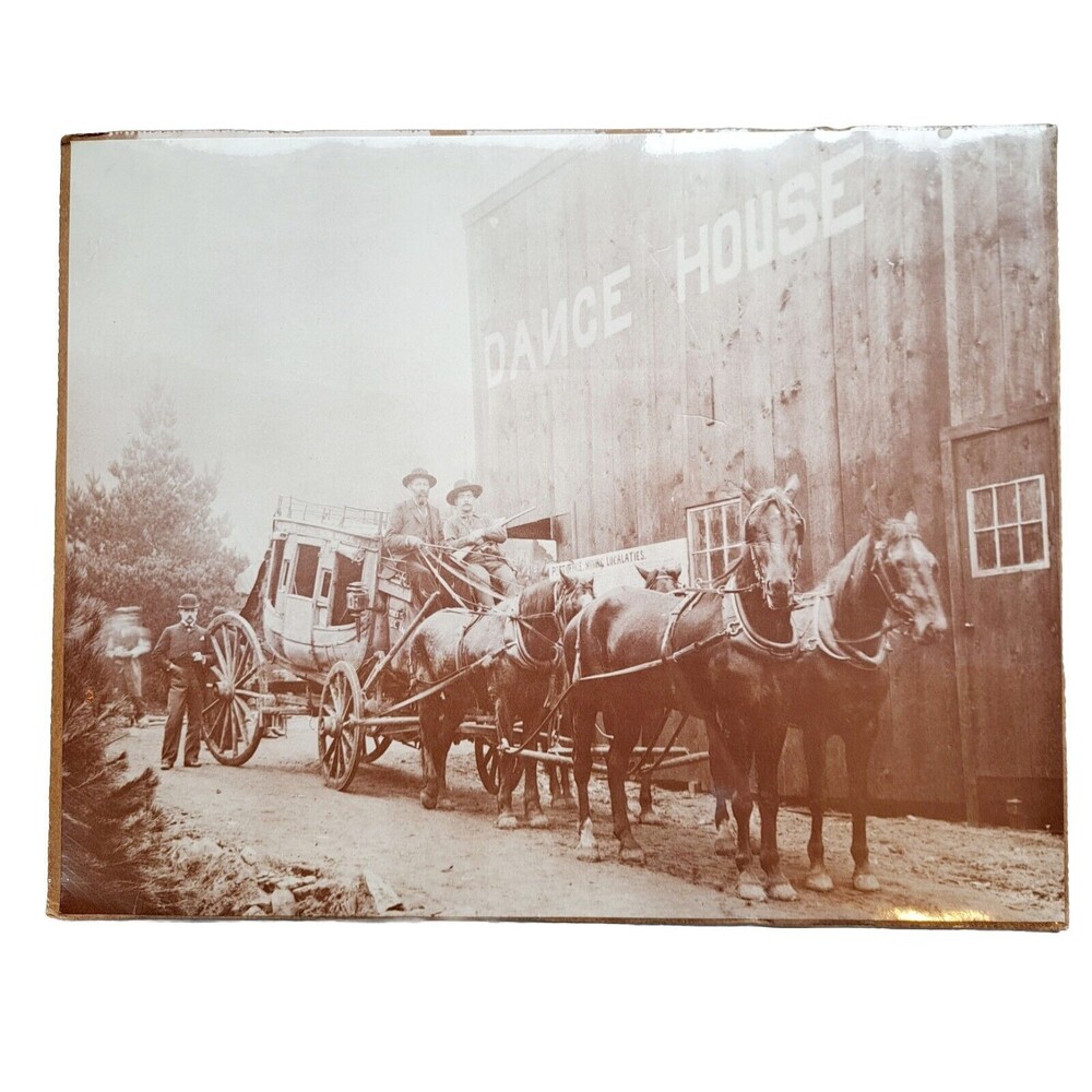 Western stage coach 1894 Old West Collectors Series Art Photo 11x14  Sealed New